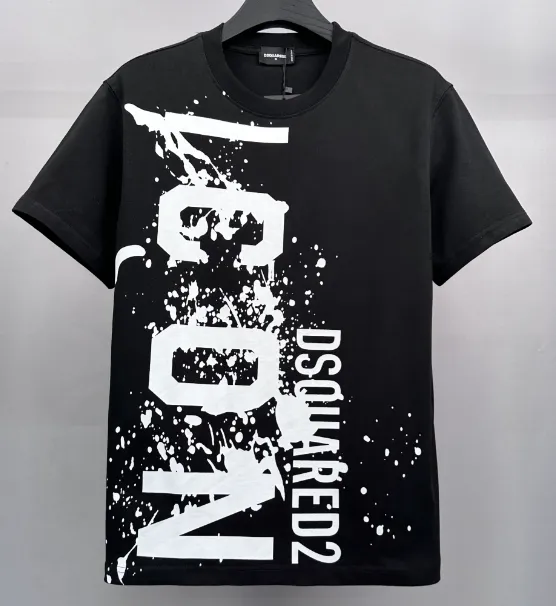 Dsquared2 Graphic T-Shirt Splatter Logo Print