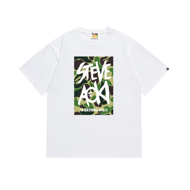 BAPE Graphic Tee Steve Aoki Camo Print