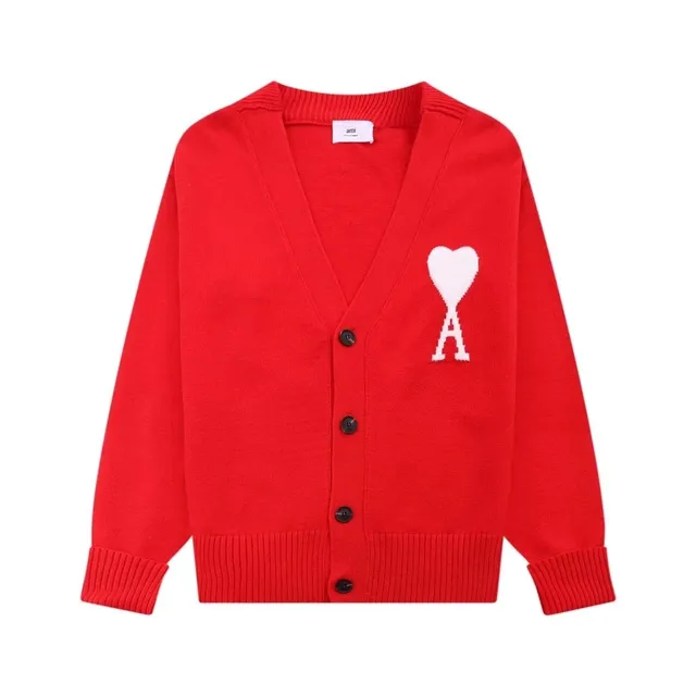AMI Paris Cardigan Heart A Logo
