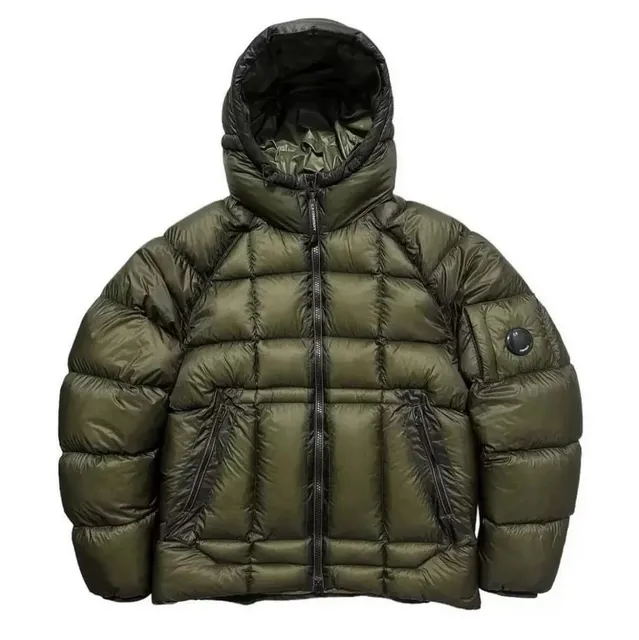 C.P. Company Goggle Jacket Olive Green with Black Accents