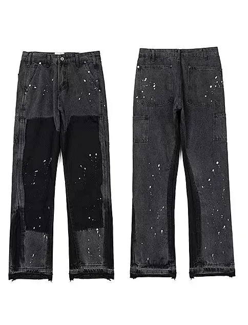 Levi's 501 Paint Splatter Patchwork