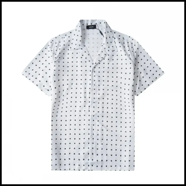 Amiri Short-Sleeve Shirt Diamond Print