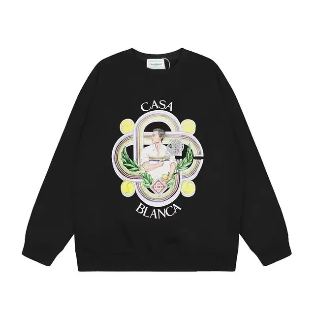 Casablanca Graphic Sweatshirt Casa Blanca Tennis Print