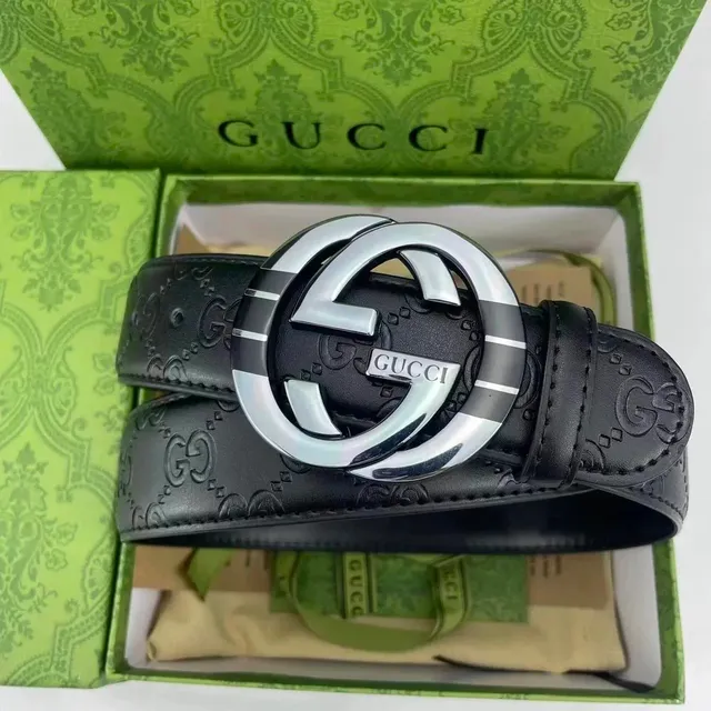 Gucci Horsebit 1955 Belt GG Embossed Leather