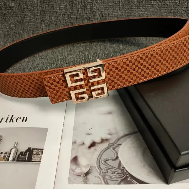 Givenchy 4G Belt Checkered Leather