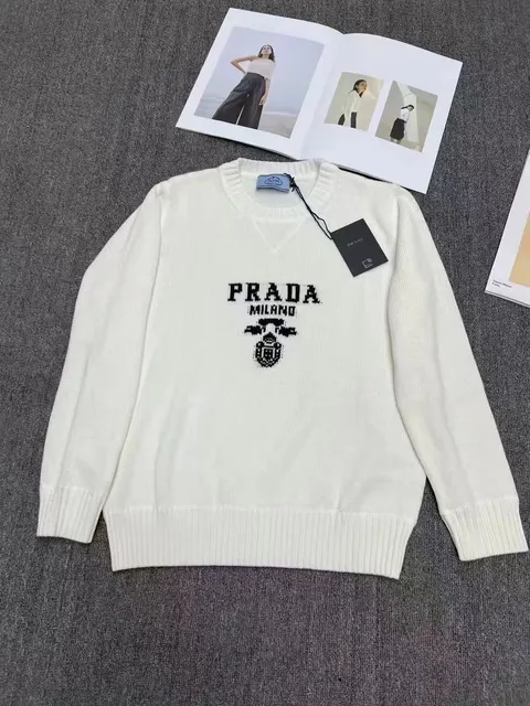 Prada Logo Knit Sweater Milano Crest