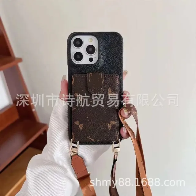 Louis Vuitton Phone Case with Strap Monogram Canvas