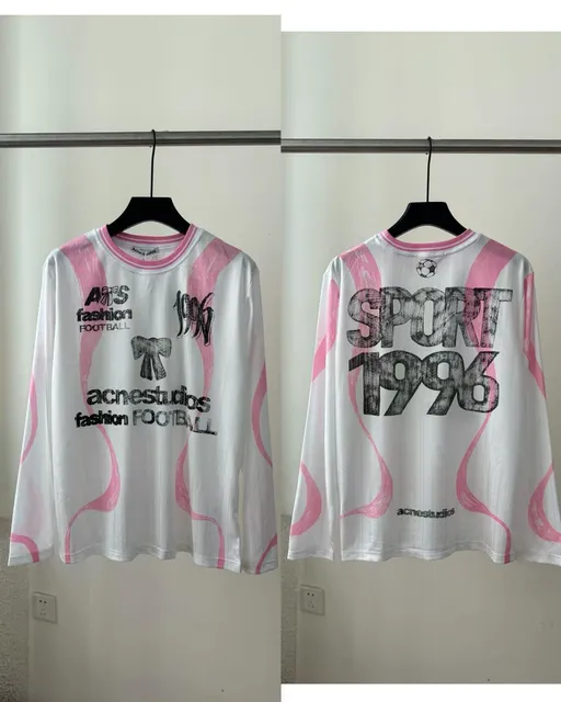 Acne Studios Long-Sleeve Football Top Sport 1996 Print