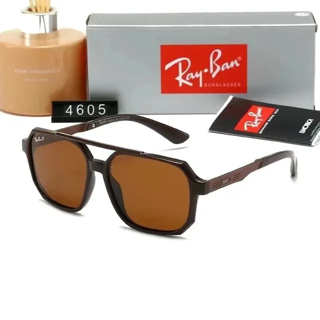 Ray-Ban RB 4605 Brown Frame Amber Lens