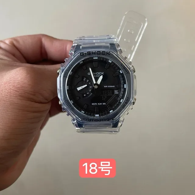 Casio G-Shock GA-2100 Clear Case Black Dial