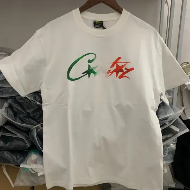 Corteiz Graphic Tee Green and Red Logo