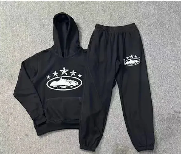 Corteiz Hoodie and Joggers Set Five Star Logo
