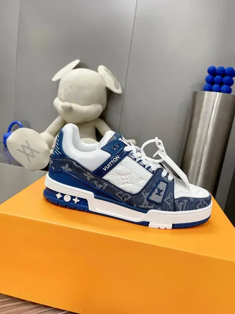 Louis Vuitton LV Trainer Monogram Denim
