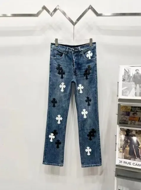Chrome Hearts Cross-Embellished Jeans