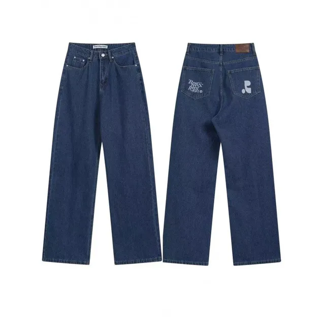Denim Tears Wide-Leg Jeans Embroidered Back Pockets