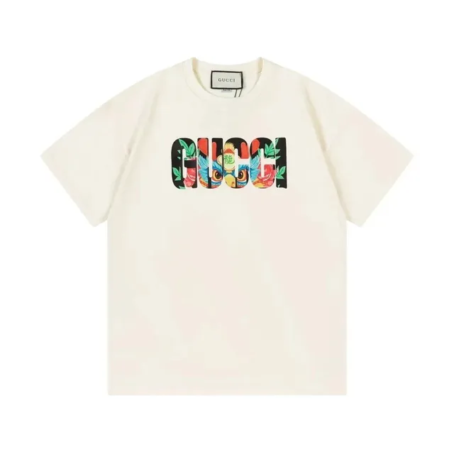 Gucci GG Logo T-Shirt Floral Dragon Print