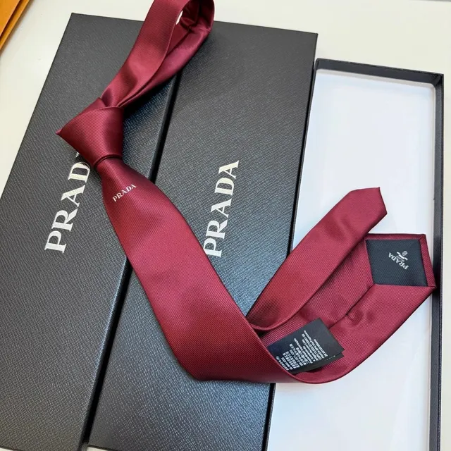 Prada Neck Tie Logo-Print