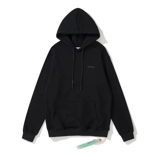 Off-White Hooded Sweatshirt Diagonal Logo