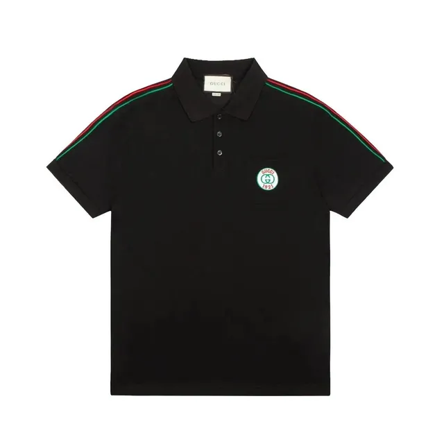 Gucci Polo Shirt Web Stripe Sleeve