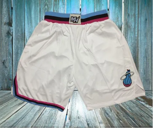 NBA Basketball Shorts Miami Heat Throwback