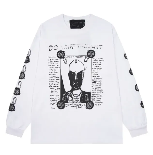 Er020 white long sleeve t