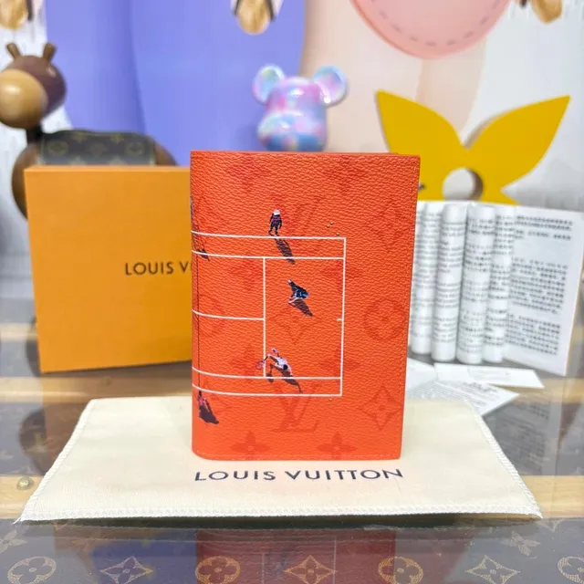 Louis Vuitton Tennis Court Wallet Monogram Tennis Print