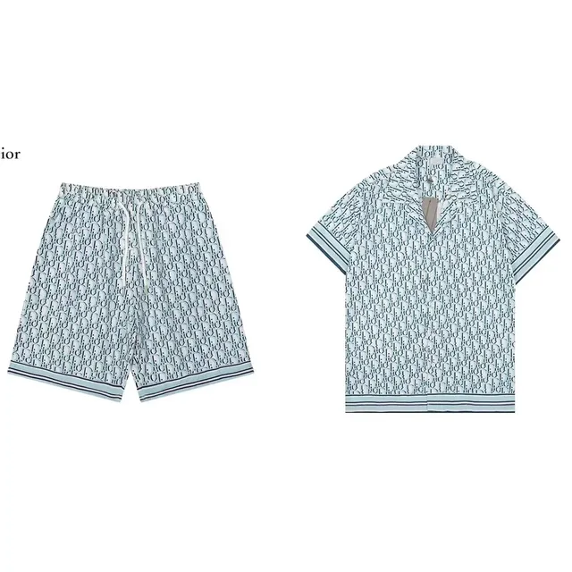 Dior Oblique Print Set Mint Blue Monogram