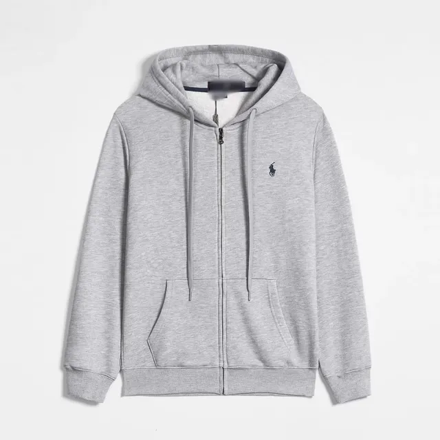 Polo Ralph Lauren Zip-Up Hoodie Heather Grey