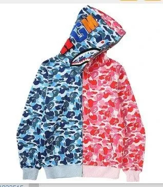 BAPE Shark Hoodie Camouflage Split