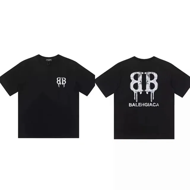 Balenciaga Logo T-Shirt Dripping BB Print
