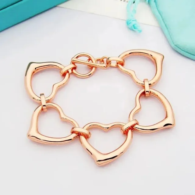Tiffany & Co. HardWear Heart Link Bracelet Five-Link