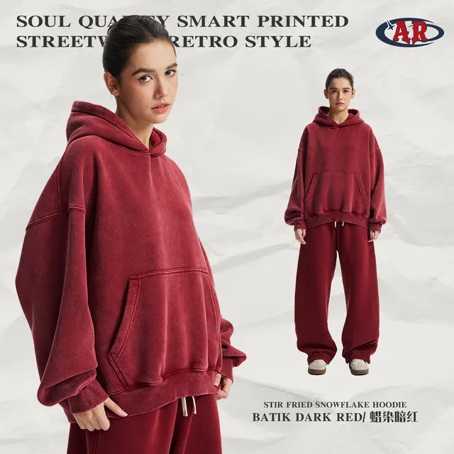 Arc'teryx Stir Fried Snowflake Hoodie Batik Dark Red