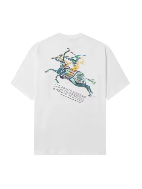 Burberry Graphic T-Shirt Equestrian Print