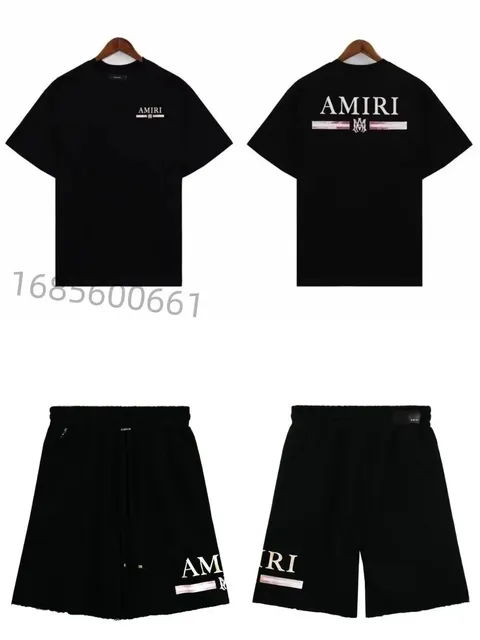 Amiri T-Shirt and Shorts Set Logo Print