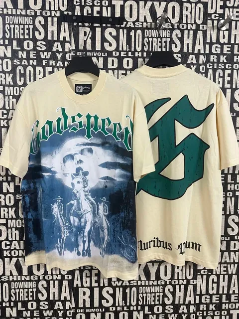 Godspeed Graphic Tee Skull Rider Print