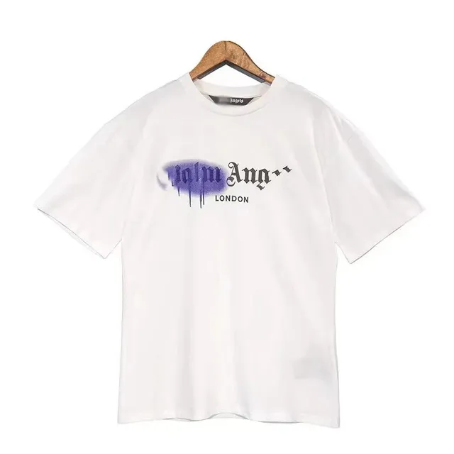 Palm Angels Graphic Tee Purple Spray Logo