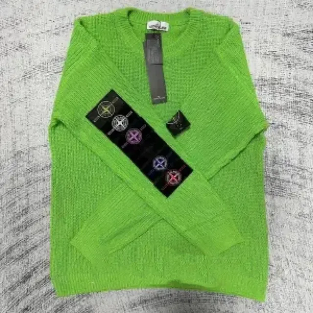Stone Island V-Neck Sweater Reflective Compass Patch