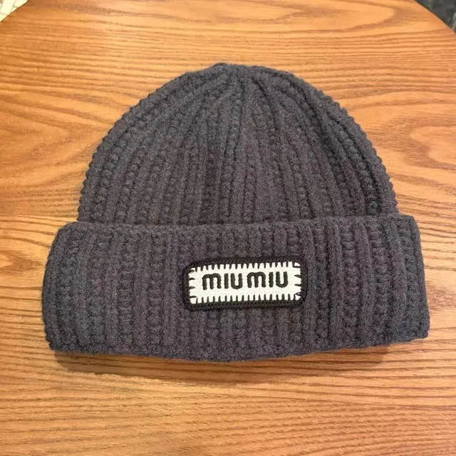 Miu Miu Knit Beanie Logo Patch