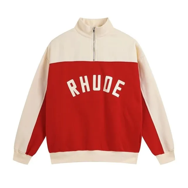 Rhude Half-Zip Sweatshirt Color-Block