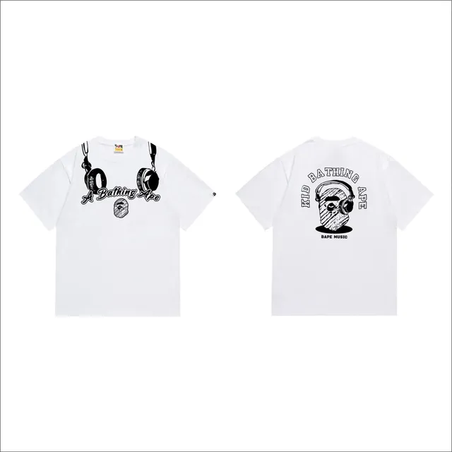 T-Shirt Bape Music Headphones