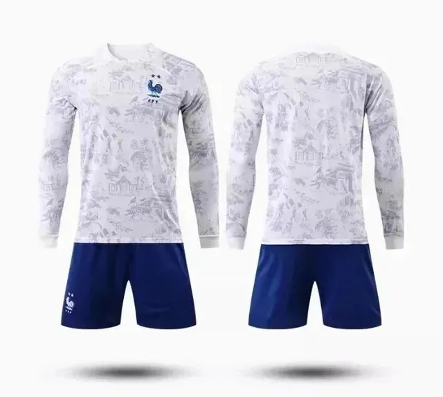 Adidas France National Team Home Kit Toile de Jouy Print