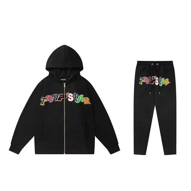 Hoodie and Joggers Set TRAPSTAR Logo Embroidered