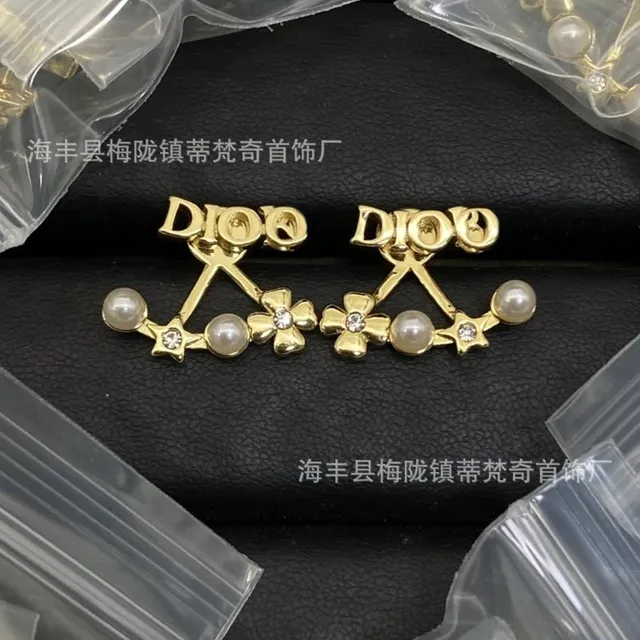 Dior Tribales Earrings Pearl and Crystal