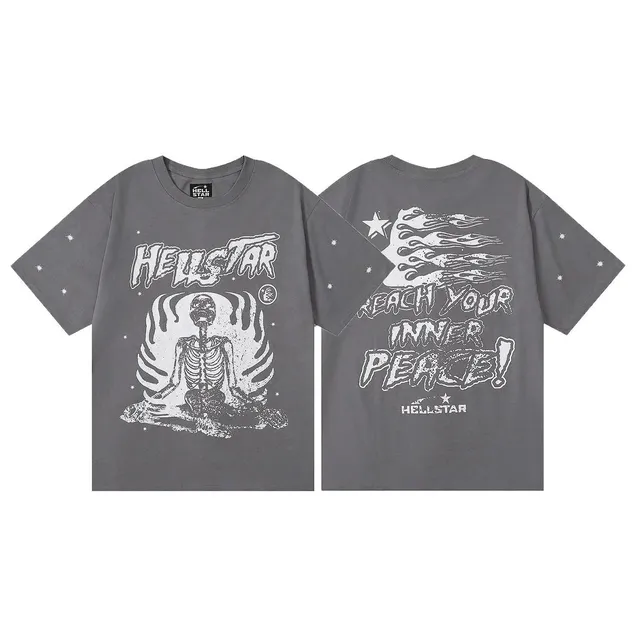Hellstar Graphic Tee Skeleton Meditate