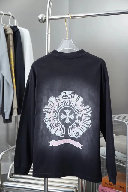 Chrome Hearts Long Sleeve Tee Cross Logo Print