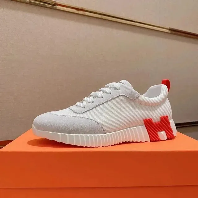 Hermès H-Ride Sneaker White with Red H Logo