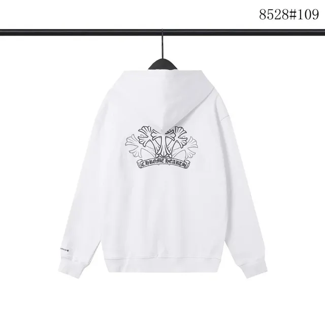 Chrome Hearts Hooded Sweatshirt Cross & Ginkgo Print