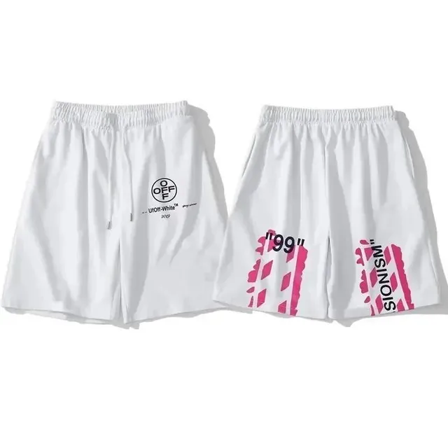 Off-White Shorts Industrial Logo Print