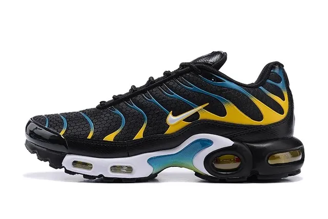 Nike Air Max Plus Black Yellow Blue Flame