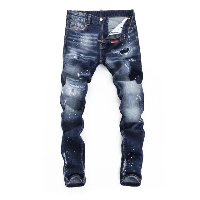 Dsquared2 Distressed Paint-Splatter Jeans Paint Splatter